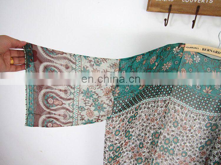 Cover Up Beach Wear Bikini 2019 Dresses For Women Pareo Tunics Summer 2019 Chiffon Lengthened Coastal Skirt Print Acetate Sierra