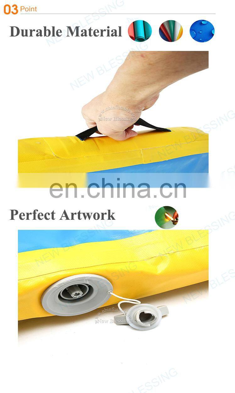 5m x 1m Factory Tumbling Gym Game Mat Drop Stitch Fabric Inflatable Air Track For Sale