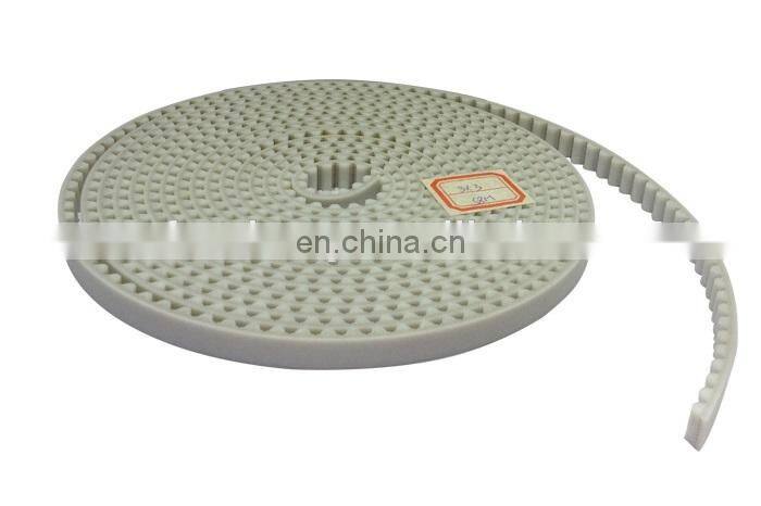 Open Ended Green Fabric White PU industrial Timing Belt