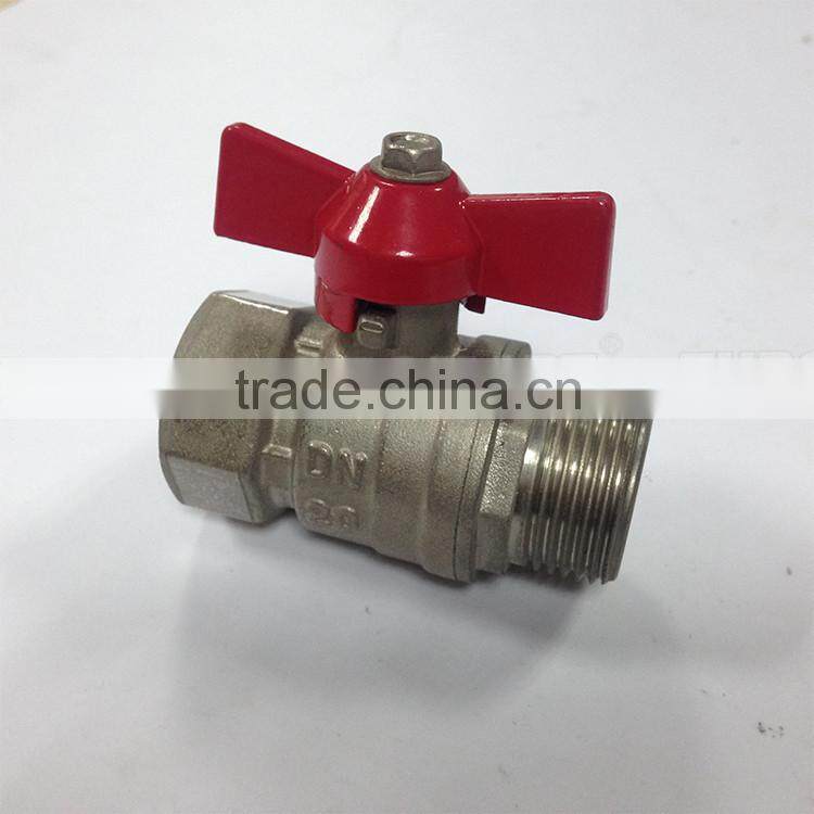 Factory Provide Directly high temperature brass DN20 ball valve with steel handle