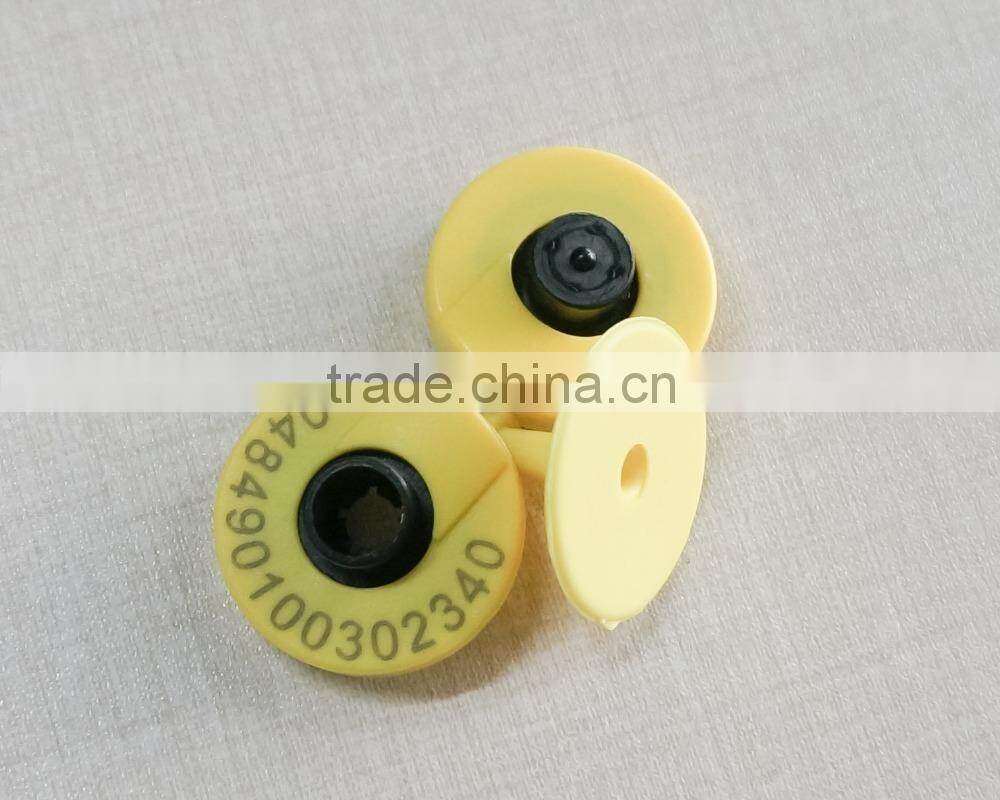 Environmental TPU Rfid animal ear tag for sheep/cattle/goat