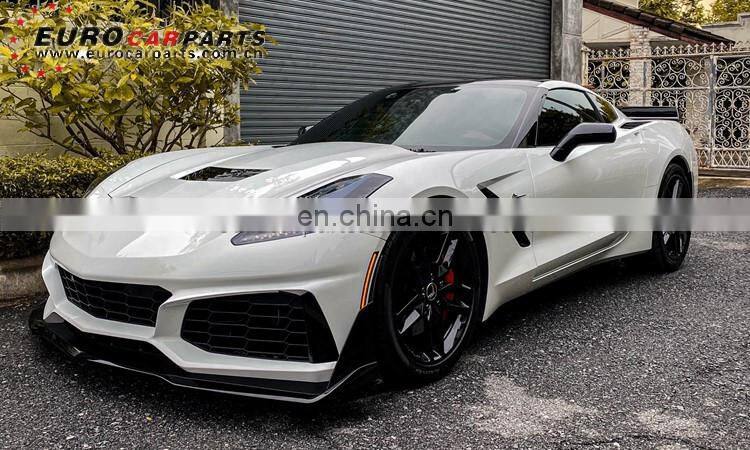C7 ZL1 front bumper fit for C7 all year to wide front bumper with front lip PP material