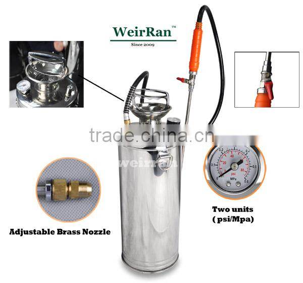 (73466) stainless steel tank with adjustable brass nozzle water sprayer pump