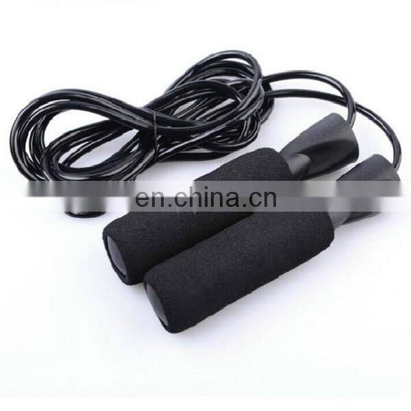 Aerobic Exercise Boxing Skipping Jumping Jump Rope Adjustable Bearing Speed Fitness Black