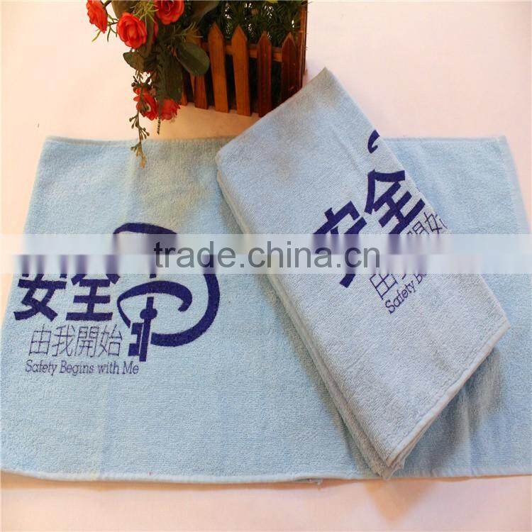 Screen printing 100% cotton personalized gym towels or sport sweat towels