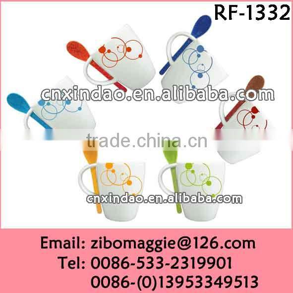 Hot Sale Good Qaulity Custom Cute Designed Porcelain Oversized Spooner Water Mug