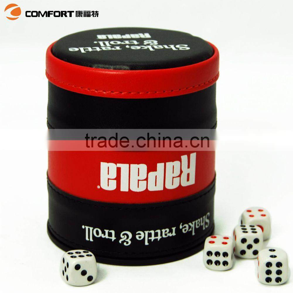 new fashion elegent custom leather dice cup