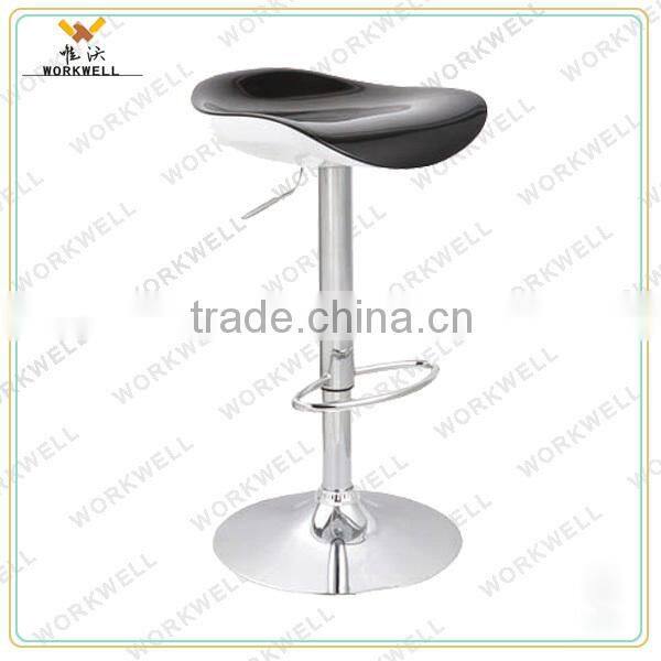 cheap design ABS metal high swivel bar lounge chairs