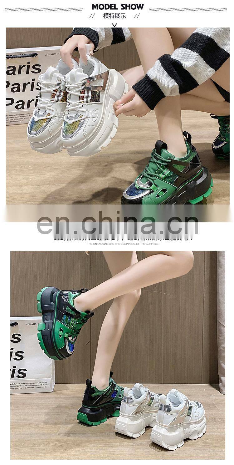 Factory direct sale Christmas high-top thick-soled luxury fashion all-match trend custom leather shoes breathable sneakers