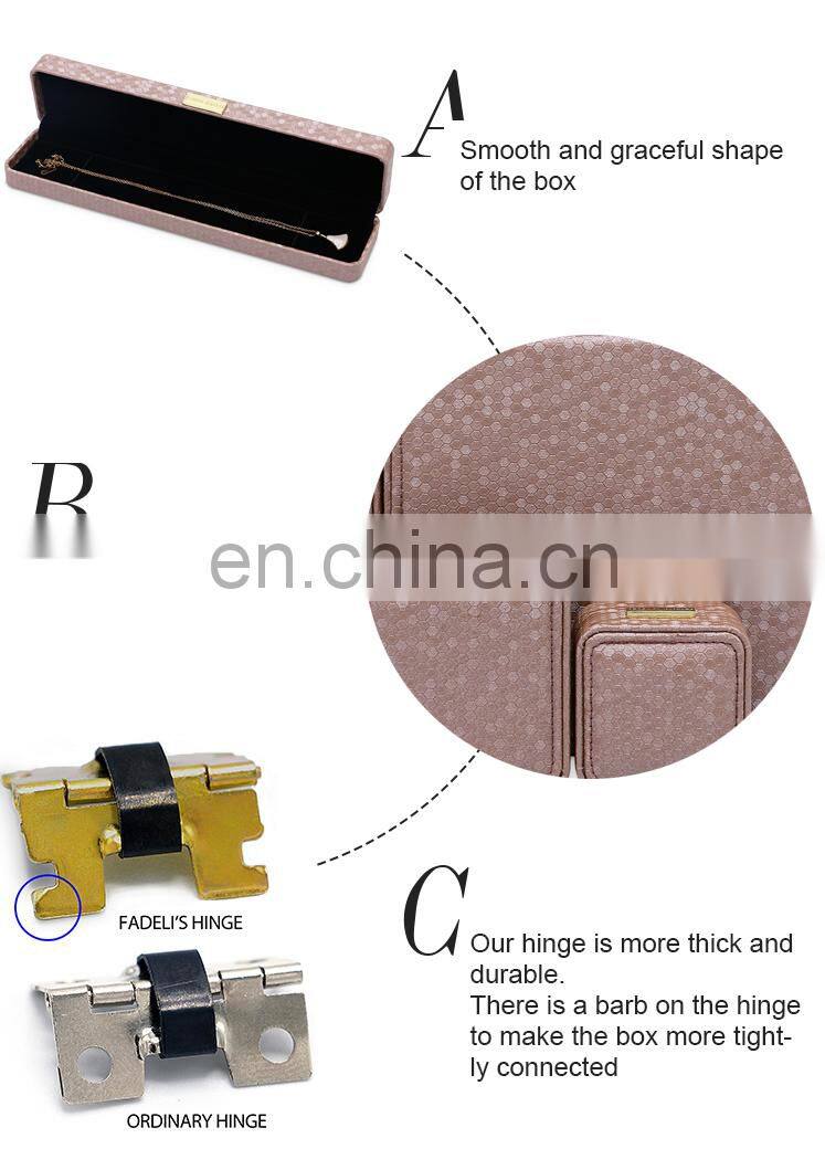 Wholesale Luxury Pu Leather Custom Color And Custom Logo Jewelry Packing Bracelet Box
