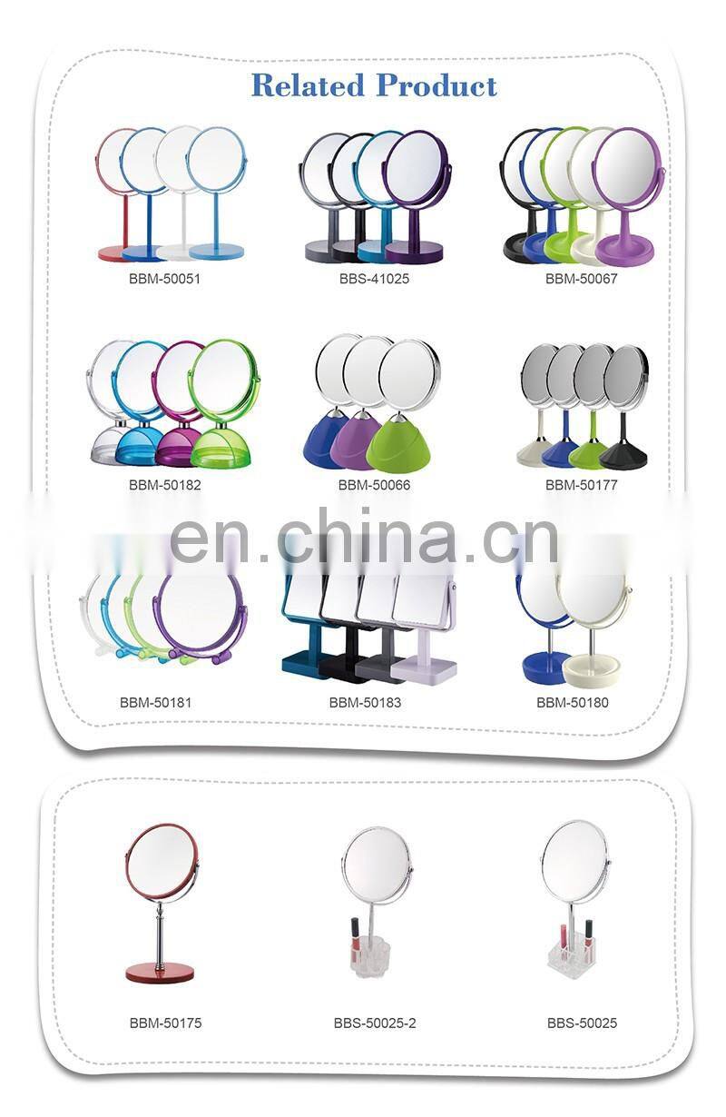 Classic style Plastic clear hotel bathroom mirror