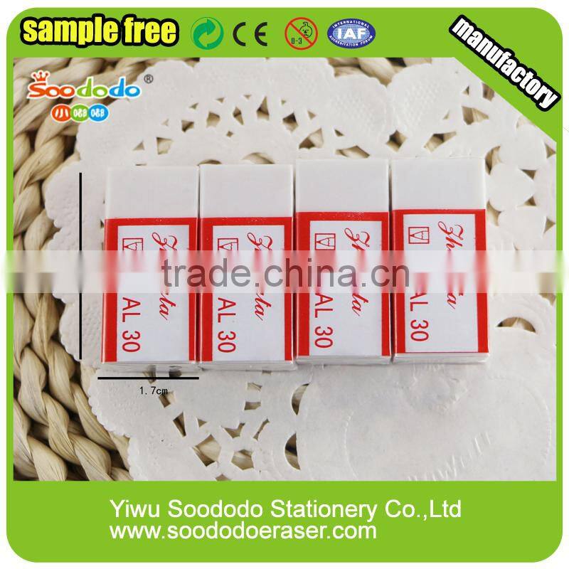 White soft hexagon eraser school product