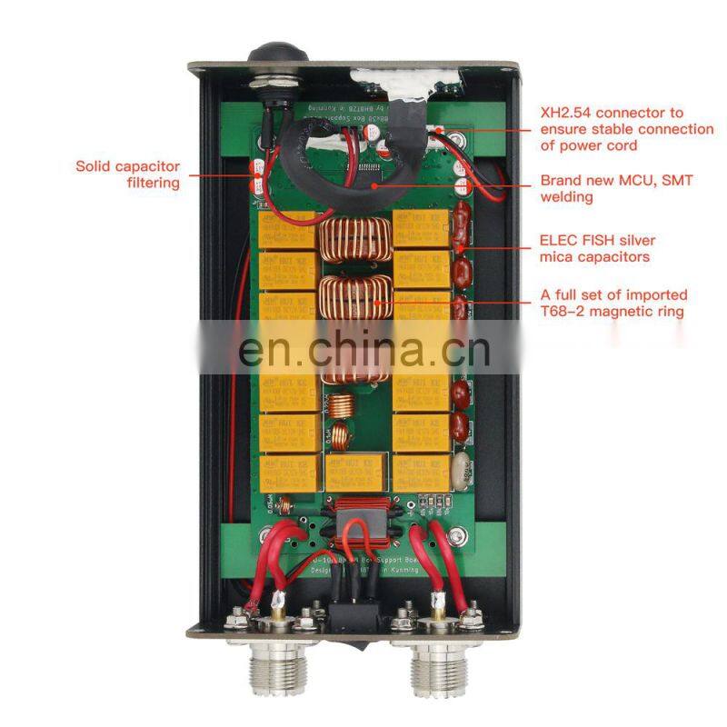 Assembled ATU-100 EXT 1.8-50M 100W Open Source Shortwave Automatic Antenna Tuner with Metal Shell