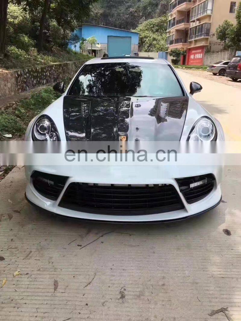 Runde FRP Half Carbon Fiber Material For Porsche Panamera 970.1 Mansory Style Body Kit Front Rear Bumper Side Skirt Spoiler Hood