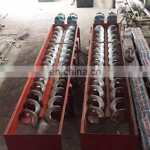 Flexible shaftless small screw conveyor for powder/sand concrete/grain
