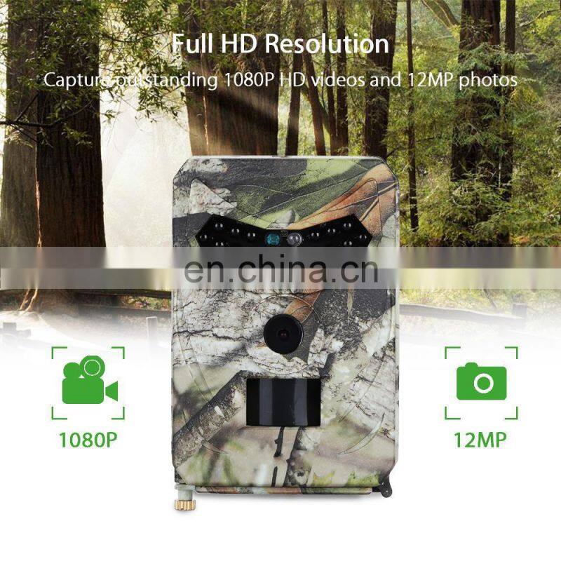 Mini cheap PR100 12MP 1080P full HD scout guard infrared thermal camera for hunting