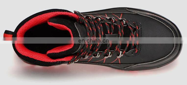 PU upper rubber sole oil resistant anti slip cheap work boots safety shoes