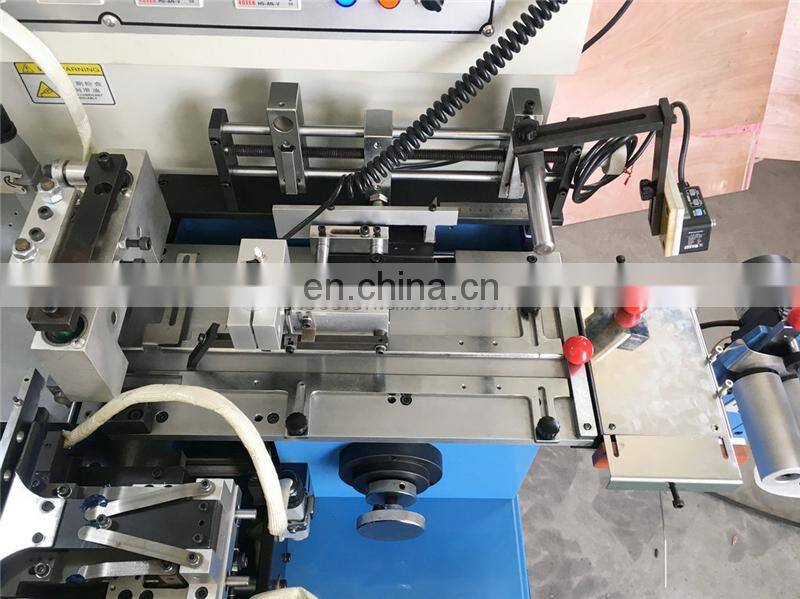 US4000 Auto hot cold knife cotton webbing ribbon garment nylon label cutting and folding machine with triangle middle fold