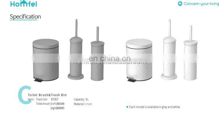 Round Trash Bin Entry-level Powder Coating Pedal Bin With Removable Inner Bucket
