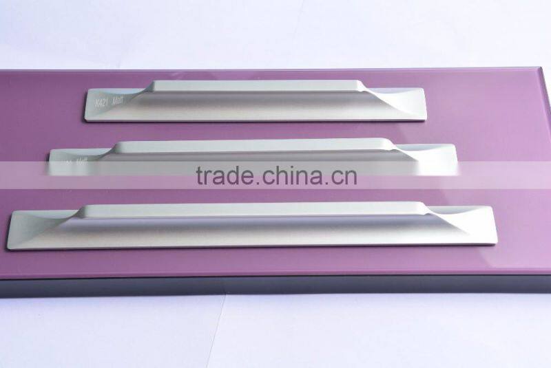 new design frosted silver anodizing aluminium door kitchen cabinet handle
