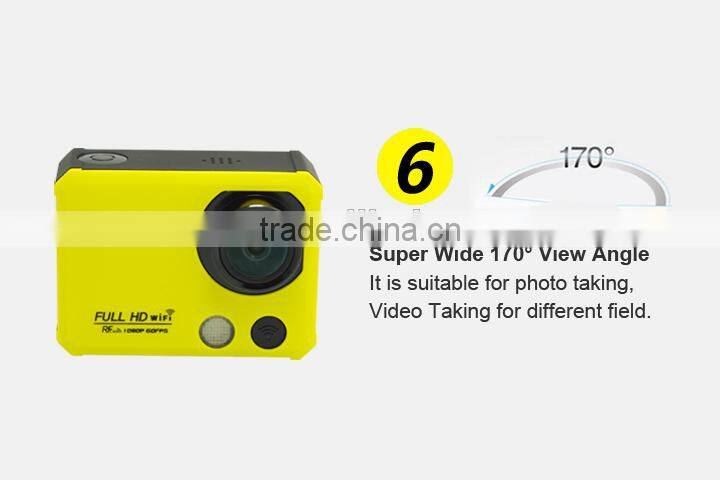 New 4K action sports camera with wifi& remote control underwaterproof with 50 meters