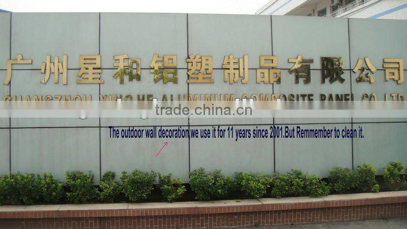 10 years use flexible mirror construction external wall finishing material