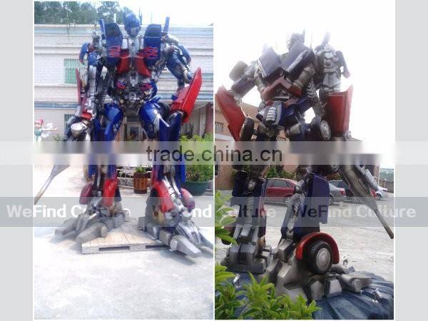 Outdoor Large Transformation Statue Robot Metal Sculpture