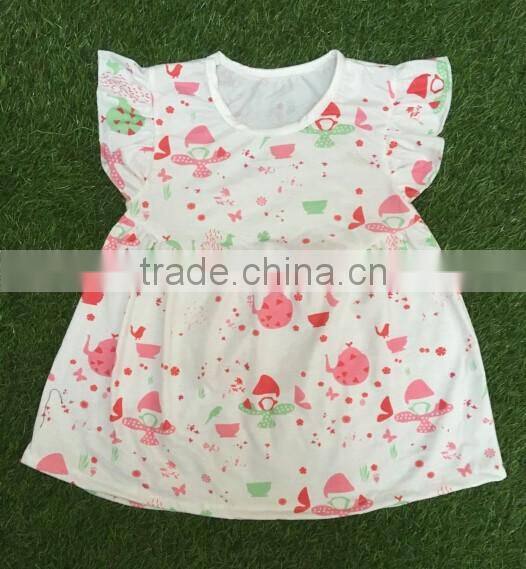 Girls fancy 2016 girls stripe print dress wholesale children boutique clothing children july 4th outfits giggle moon remake