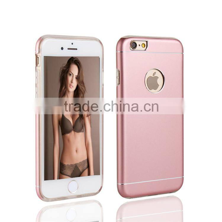 2016 For iPhone 6s plus cell phone cases,combo aluminum +tpu back covers cases for iPhone 6s plus