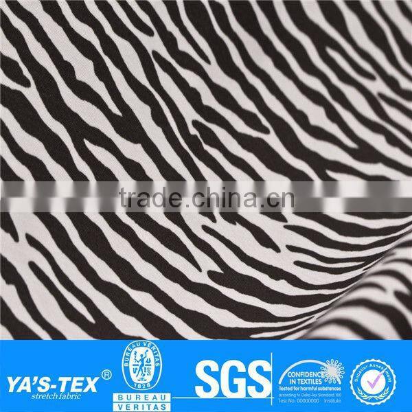 Polyester spandex cow print fabric
