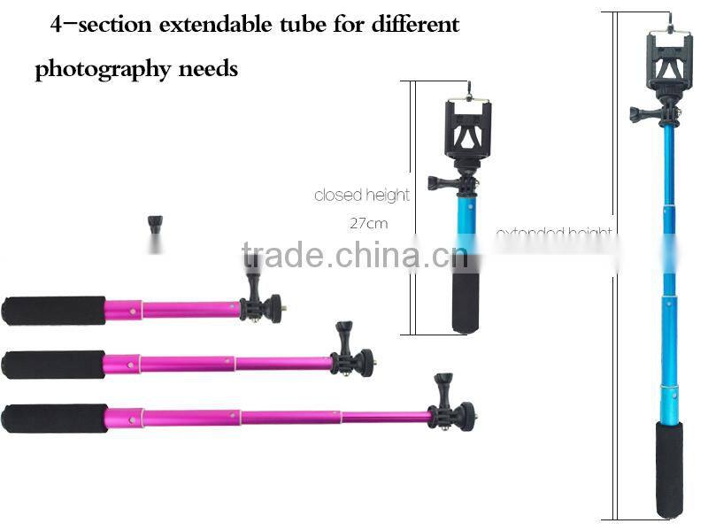 New products 2016 innovative product mini colorful smartphone handheld monopod