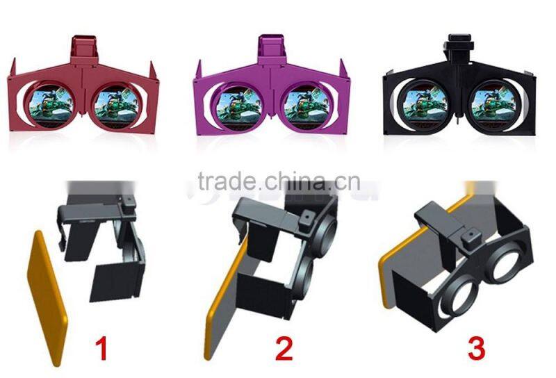 Mobile Mini 3D Virtual Reality Box Case Foldable VR Glasses Case For Men Live Show Sexy IMAX Moving Game