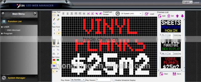 Solar Power 5 color VMS Board for advertising