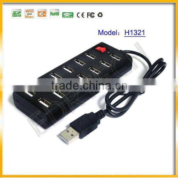13 PORT USB HUB with LED