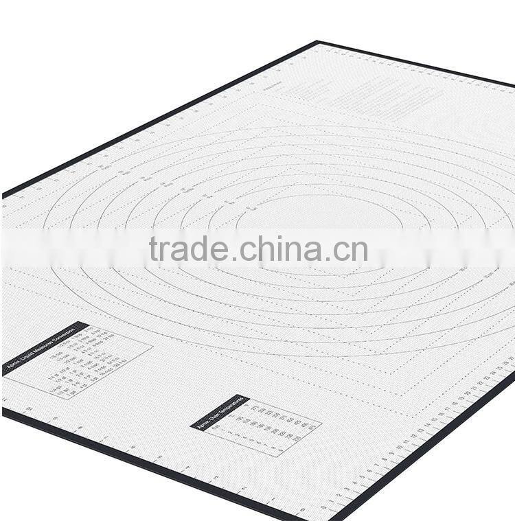 Silicone table mat with Measurements for Rolling Dough
