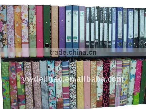 Paris Triumphal Arch Printed Art Paper Wrapping O Ring Binder Desktop File Folder for Office Stationery Cardboard A4 or FC Size