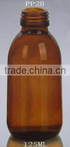 125ml amber medicine bottle for syrup