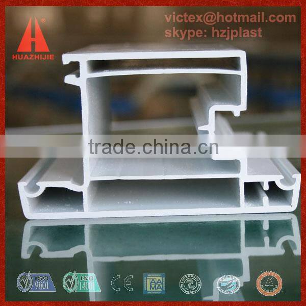 Europe Pvc Window Frame profiles for five chambers casement windows and doors frame