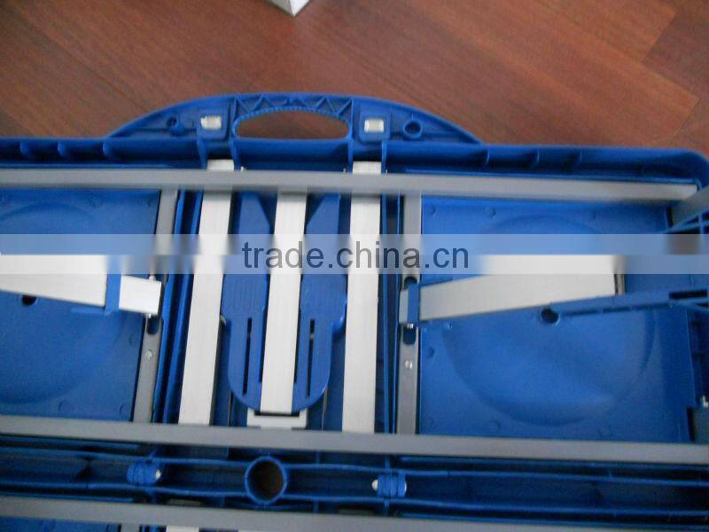 Outdoor Portable Folding Plastic Camping Picnic Table with 4 Chairs and 1 parasol