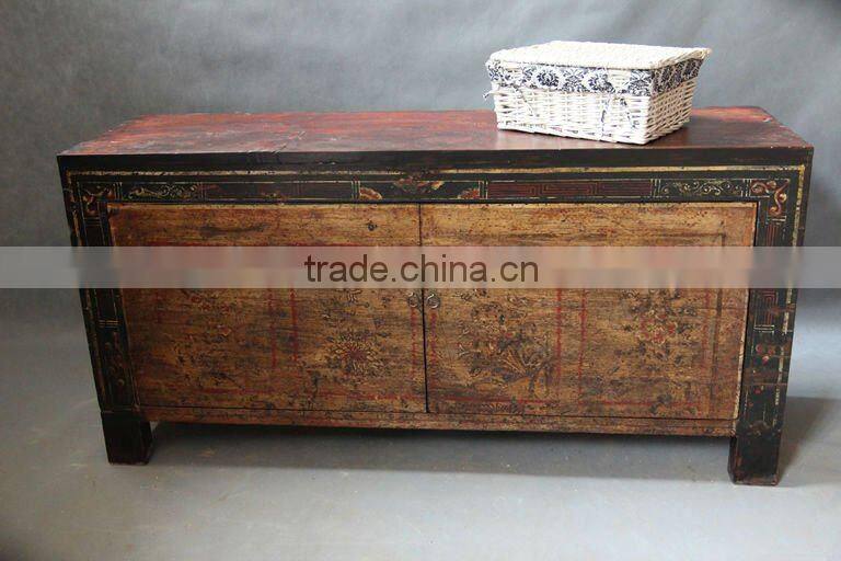 Chinese antique Mongolia drawing cabinet