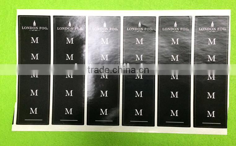 Factory directly custom high quality rectangle logo stickers