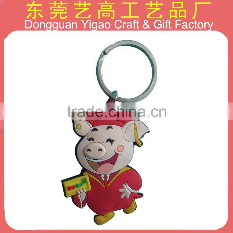 Soft PVC 3D keyring wholesale
