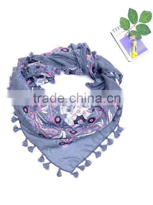 lady's square printed scarf