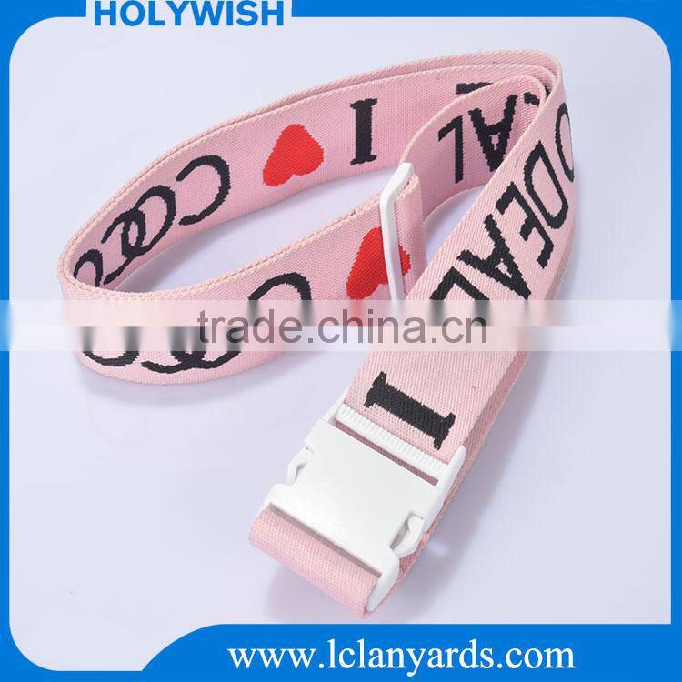 Candy color pp weaving polyester luggage bag strap