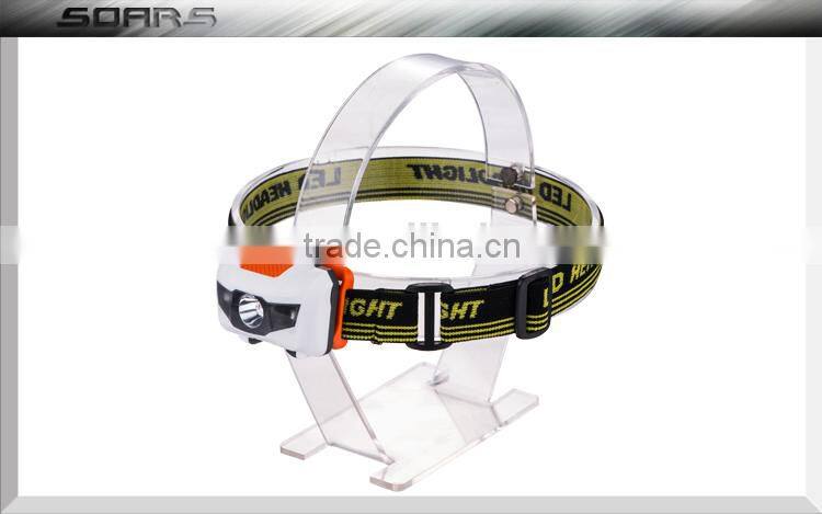 1W LED+2 RED LED Headlamp