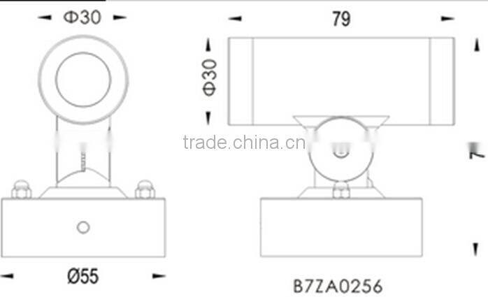 2W China supplier hotel room wall light