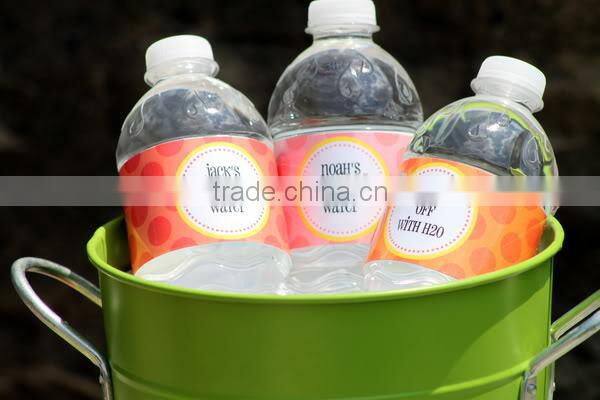 Designer label , mineral water bottle printing label