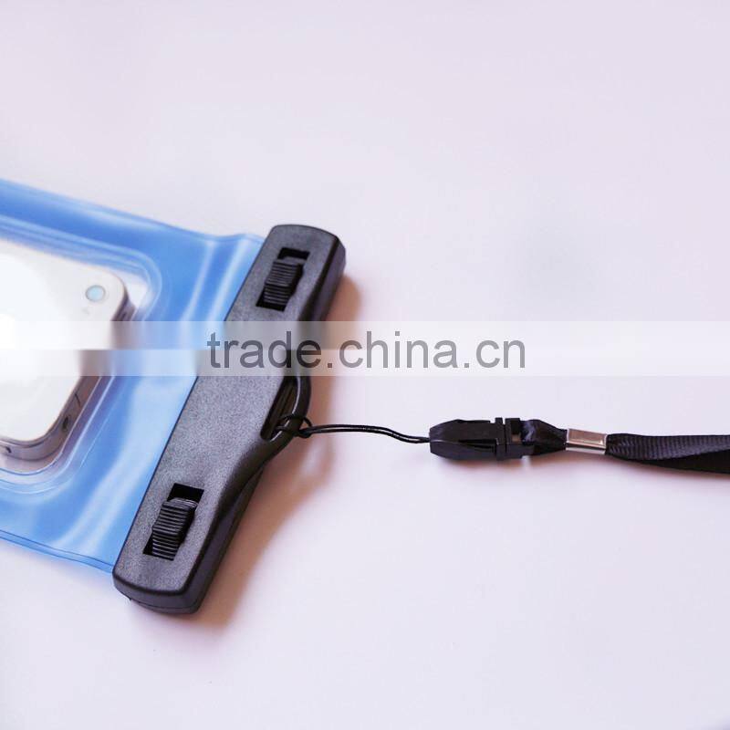Touch screen clear PVC phone waterproof bag
