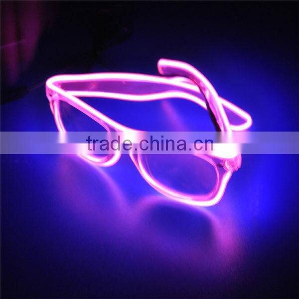 plastic flashing led glasses with flashlight glasses with led for party