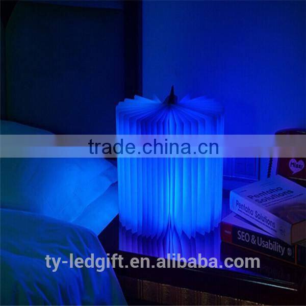 Factory direct sale products portable custom folding lamp book